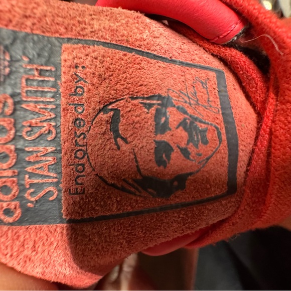 Men's Size 11.5 Adidas Stan Smith "Power Red" Suede - Picture 2 of 7